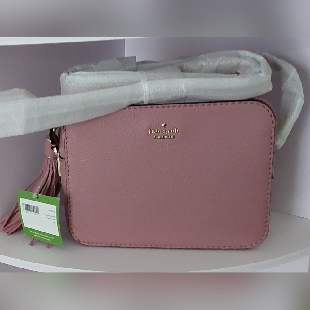 Kate Spade Blush Pink Camera Crossbody Bag With Gold Hardware